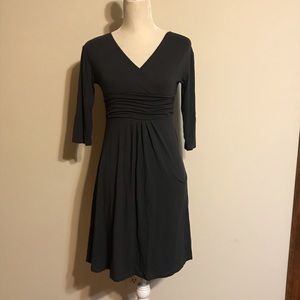 Dark grey maternity dress